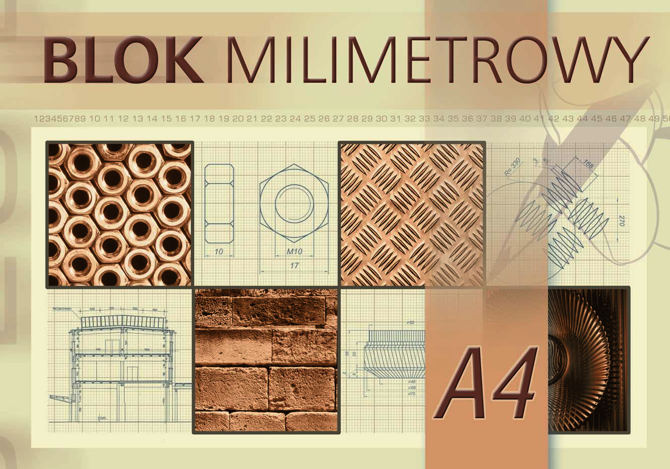 Blok milimetrowy A4 20k. Kreska